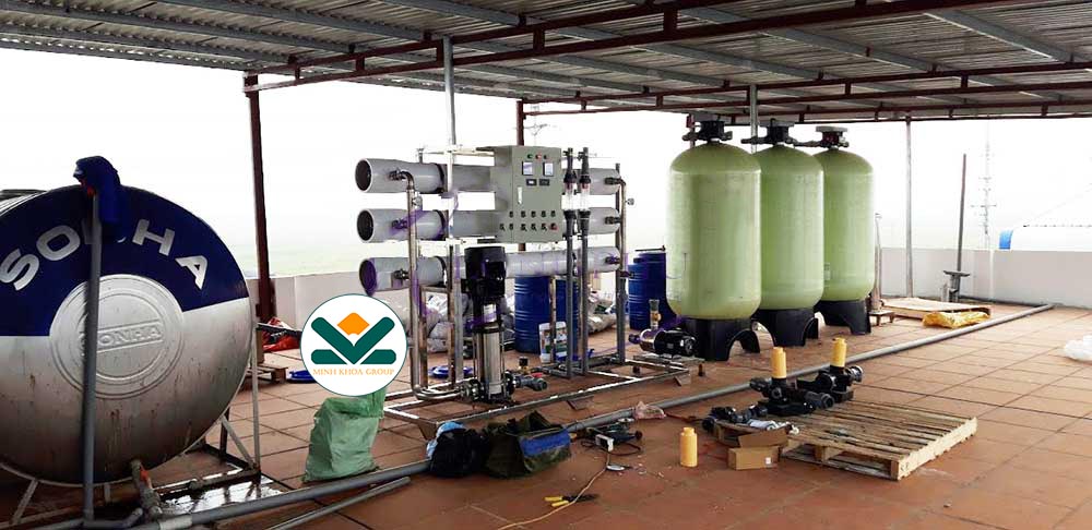 Hệ thống trao đổi ion (ion exchange) thi công thực tế
