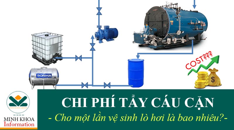 Chi phí tẩy cáu cặn lò hơi là một phần trong chi phí vệ sinh lò hơi - Minh Khoa Group